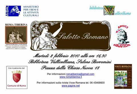 Locandina: Salotto Romano, febbraio 2010
