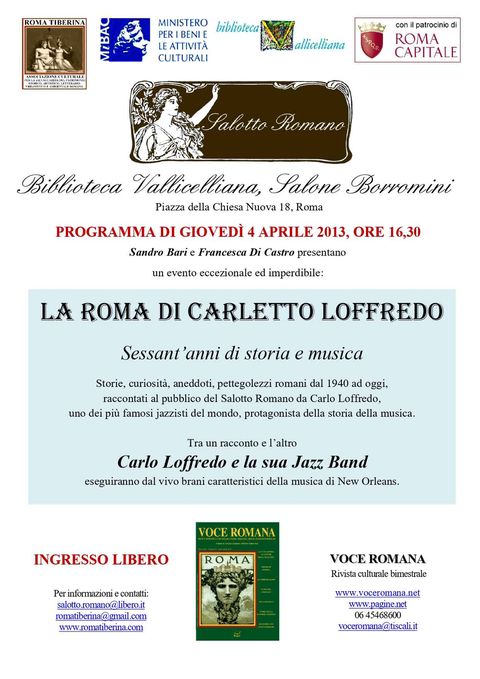 Locandina: Salotto Romano, aprile 2013