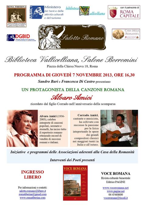 Locandina: Salotto Romano, novembre 2013