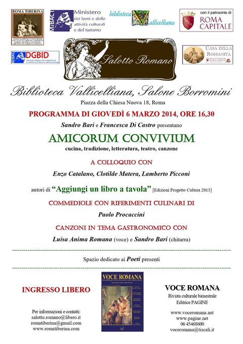 Locandina: Salotto Romano, marzo 2014