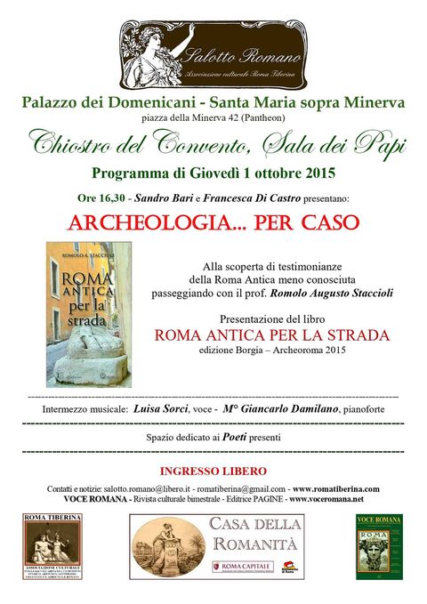 Locandina: Salotto Romano, 1 ottobre 2015