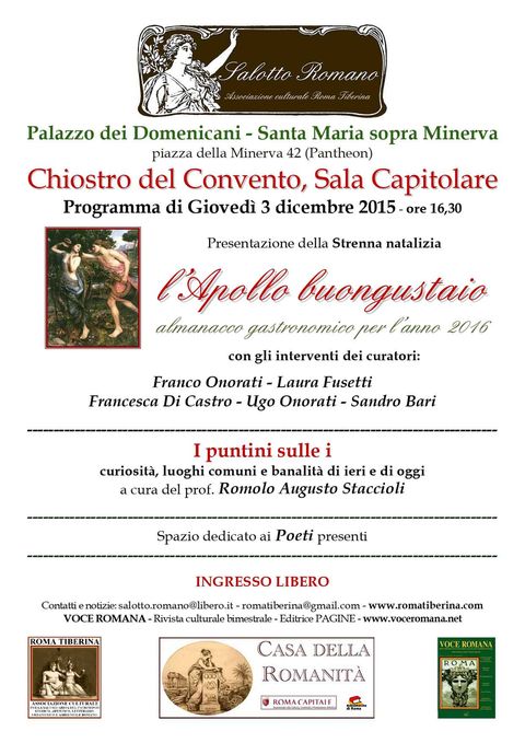 Locandina: Salotto Romano, dicembre 2015