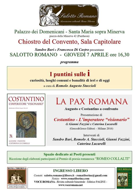 Locandina: Salotto Romano, 7 aprile 2016