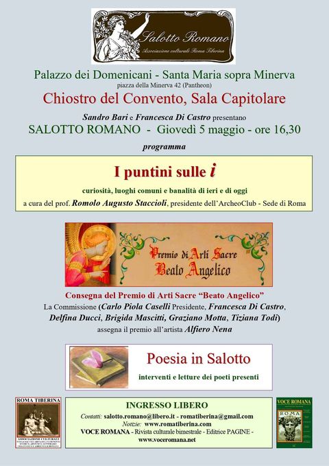 Locandina: Salotto Romano, 5 maggio 2016