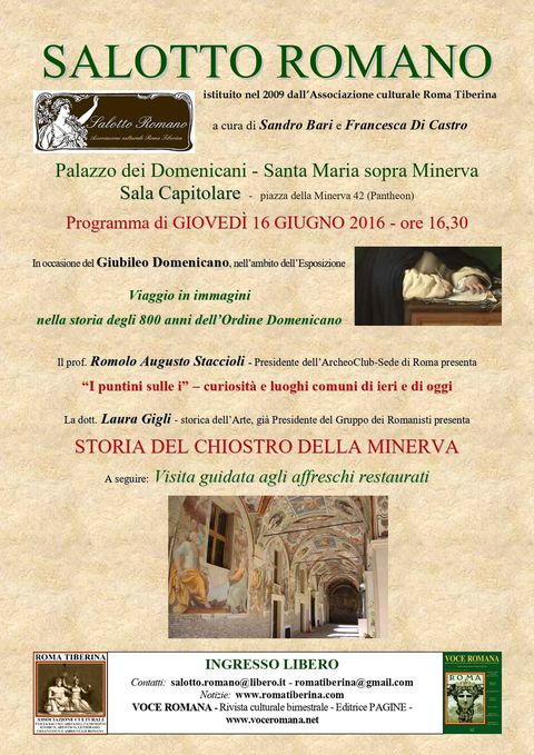 Locandina: Salotto Romano, 16 giugno 2016