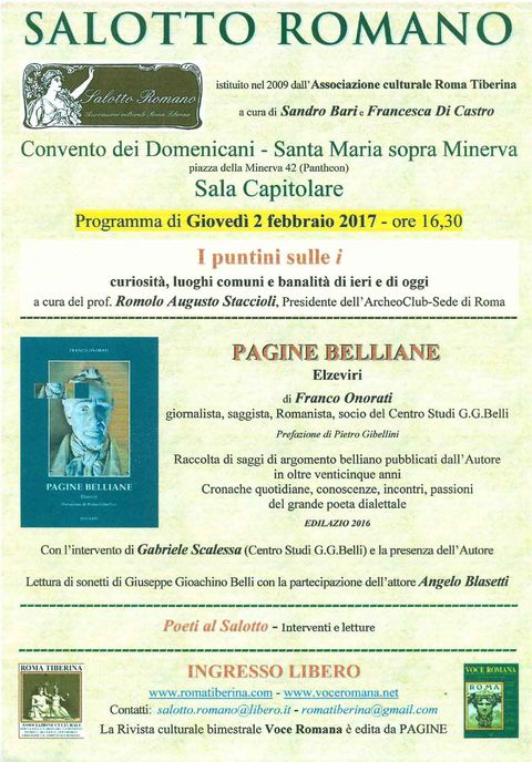 Locandina: Salotto Romano, 2 febbraio 2017