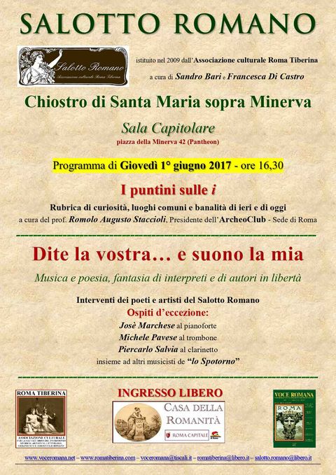 Locandina: Salotto Romano, 1 giugno 2017