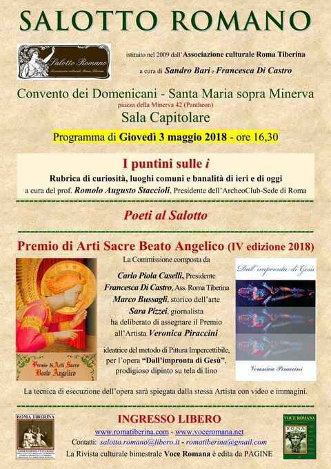 Locandina: Salotto Romano, 3 maggio 2018