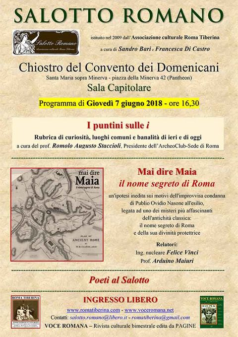 Locandina: Salotto Romano, 7 giugno 2018