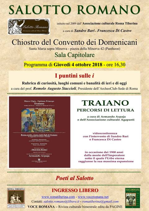 Locandina: Salotto Romano, 4 ottobre 2018