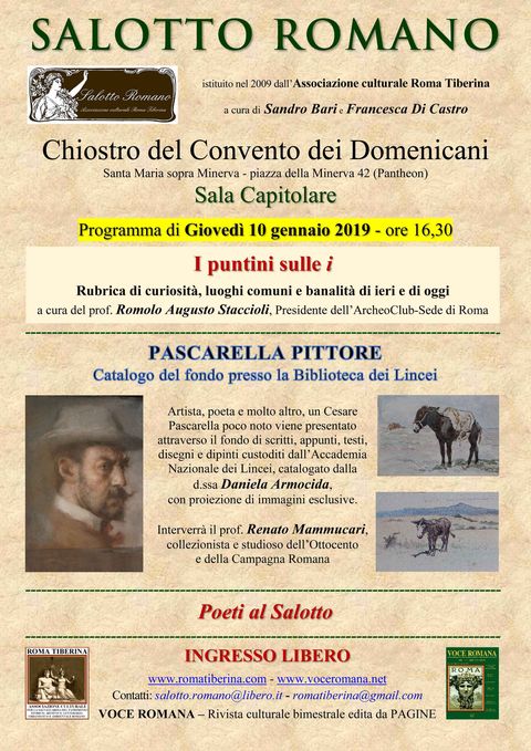 Locandina: Salotto Romano, 10 gennaio 2019