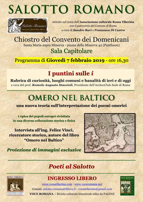 Locandina: Salotto Romano, febbraio 2019