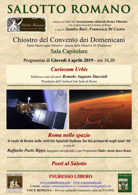 Locandina: Salotto Romano, 4 aprile 2019