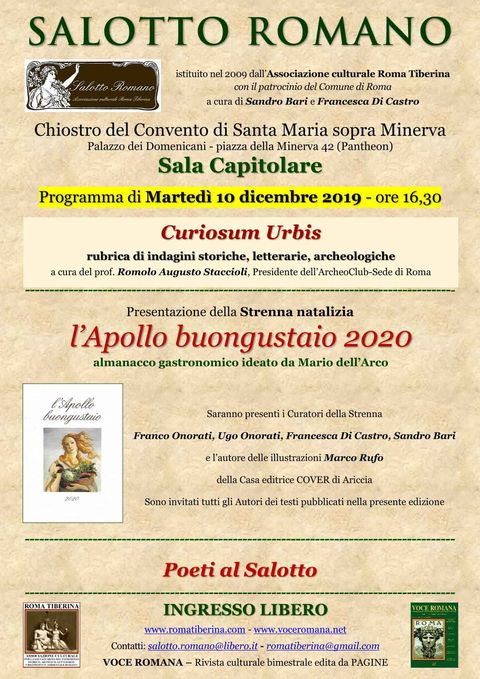 Locandina: Salotto Romano, 10 dicembre 2020