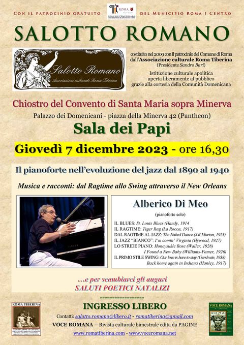 Locandina: Salotto Romano, dicembre 2023
