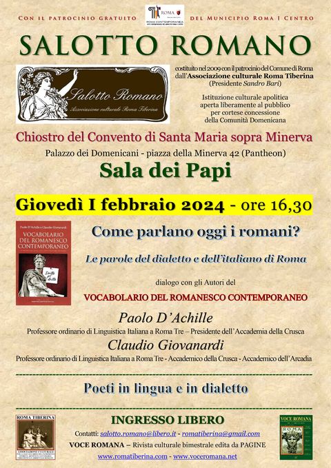 Locandina: Salotto Romano, 1 febbraio 2024