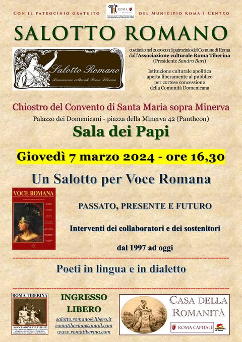 Locandina: Salotto Romano, 7 marzo 2024